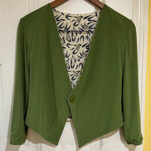 Nikki Poulos Reversible green-panda jacket, size S